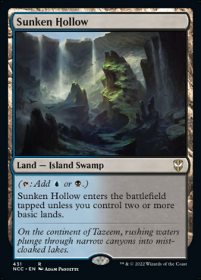 Sunken Hollow [Streets of New Capenna Commander] | Jomio and Rueliete's Cards and Comics