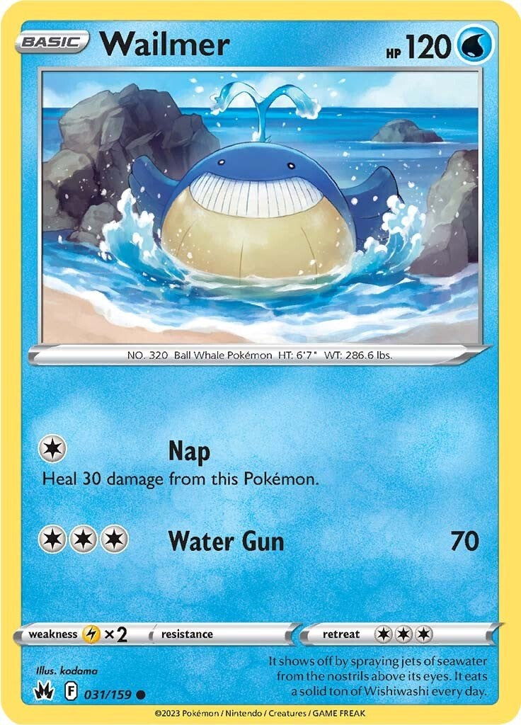 Wailmer (031/159) [Sword & Shield: Crown Zenith] | Jomio and Rueliete's Cards and Comics