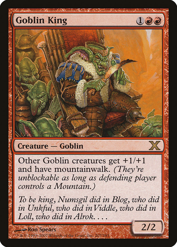 Goblin King [Tenth Edition] | Jomio and Rueliete's Cards and Comics