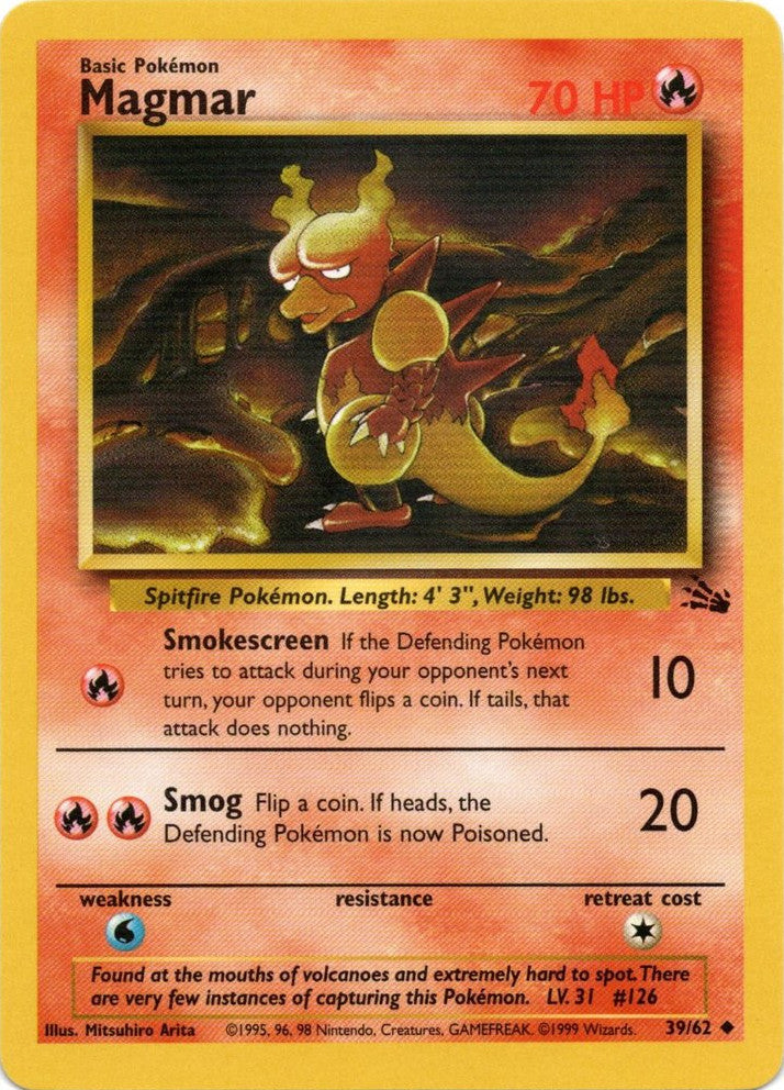 Magmar (39/62) [Fossil Unlimited] | Jomio and Rueliete's Cards and Comics