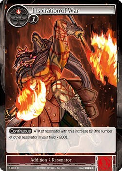 Inspiration of War (1-081) [The Dawn of Valhalla] | Jomio and Rueliete's Cards and Comics
