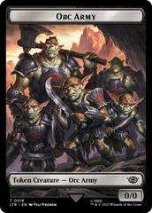 Orc Army (0018) // Food (0022) Double-Sided Token (Surge Foil) [The Lord of the Rings: Tales of Middle-Earth Tokens] | Jomio and Rueliete's Cards and Comics