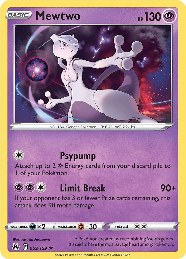 Mewtwo (059/159) [Sword & Shield: Crown Zenith] | Jomio and Rueliete's Cards and Comics