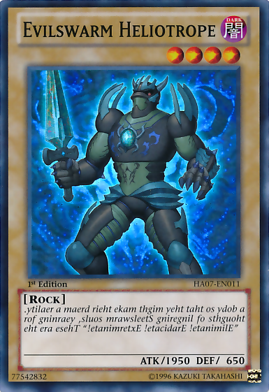 Evilswarm Heliotrope [HA07-EN011] Super Rare | Jomio and Rueliete's Cards and Comics