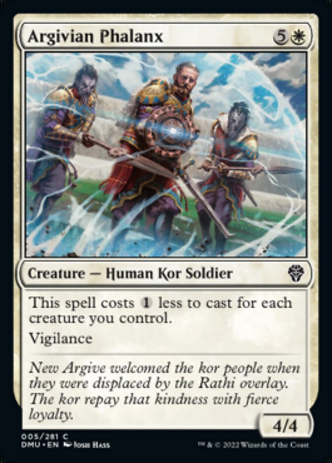 Argivian Phalanx [Dominaria United] | Jomio and Rueliete's Cards and Comics