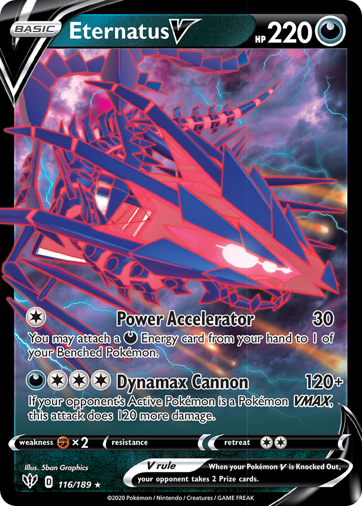 Eternatus V (116/189) [Sword & Shield: Darkness Ablaze] | Jomio and Rueliete's Cards and Comics