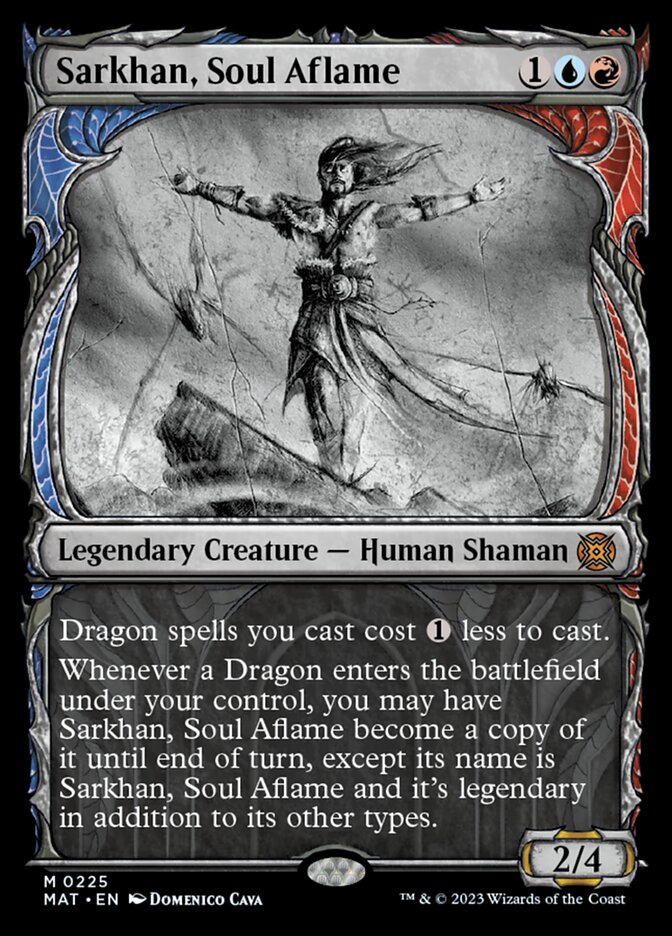 Sarkhan, Soul Aflame (Showcase Halo Foil) [March of the Machine: The Aftermath] | Jomio and Rueliete's Cards and Comics