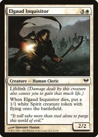 Elgaud Inquisitor [Dark Ascension] | Jomio and Rueliete's Cards and Comics