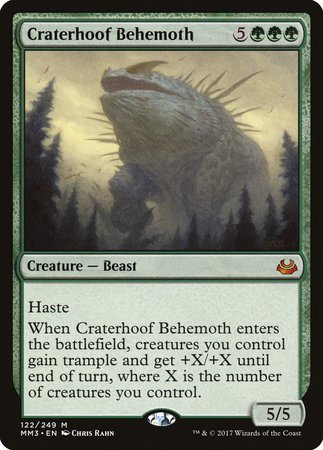 Craterhoof Behemoth [Modern Masters 2017] | Jomio and Rueliete's Cards and Comics