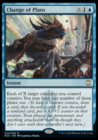 Change of Plans (Promo Pack) [Streets of New Capenna Commander Promos] | Jomio and Rueliete's Cards and Comics
