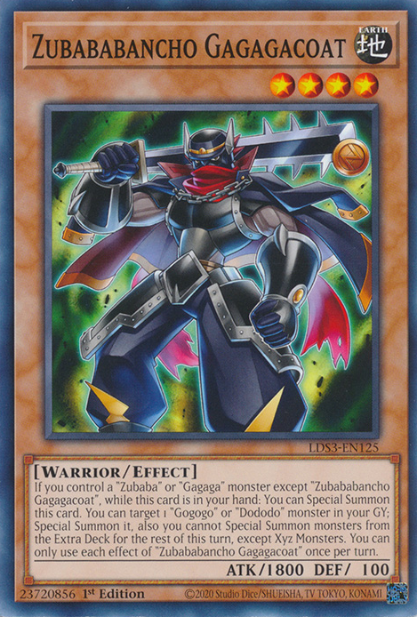Zubababancho Gagagacoat [LDS3-EN125] Common | Jomio and Rueliete's Cards and Comics