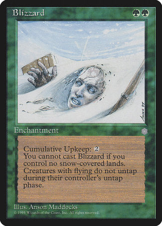 Blizzard [Ice Age] | Jomio and Rueliete's Cards and Comics