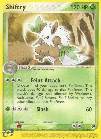 Shiftry (22/100) [EX: Sandstorm] | Jomio and Rueliete's Cards and Comics