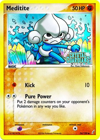 Meditite (56/100) (Stamped) [EX: Crystal Guardians] | Jomio and Rueliete's Cards and Comics