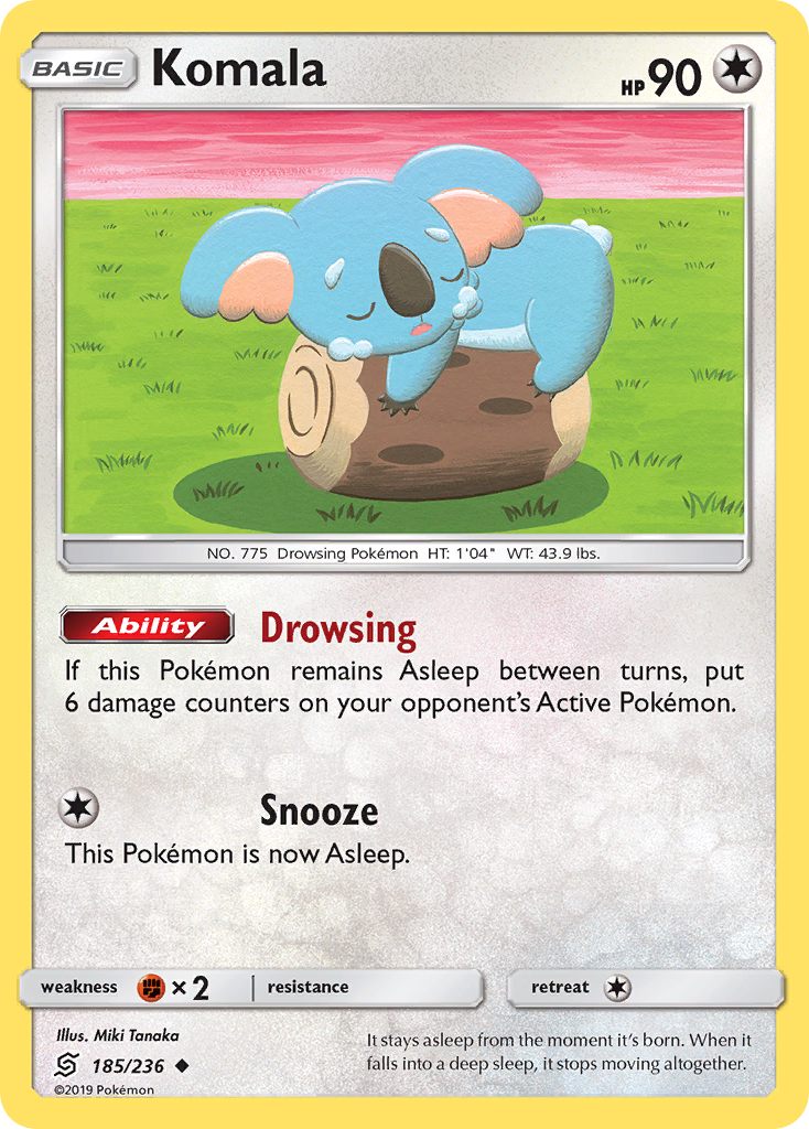 Komala (185/236) [Sun & Moon: Unified Minds] | Jomio and Rueliete's Cards and Comics