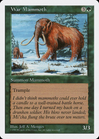 War Mammoth [Fifth Edition] | Jomio and Rueliete's Cards and Comics