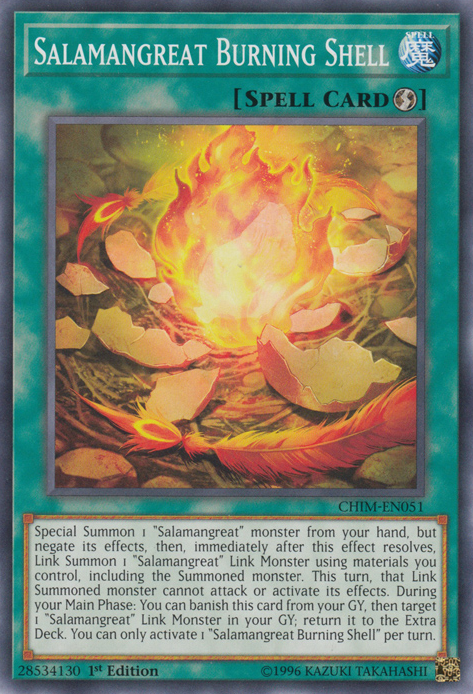 Salamangreat Burning Shell [CHIM-EN051] Common | Jomio and Rueliete's Cards and Comics