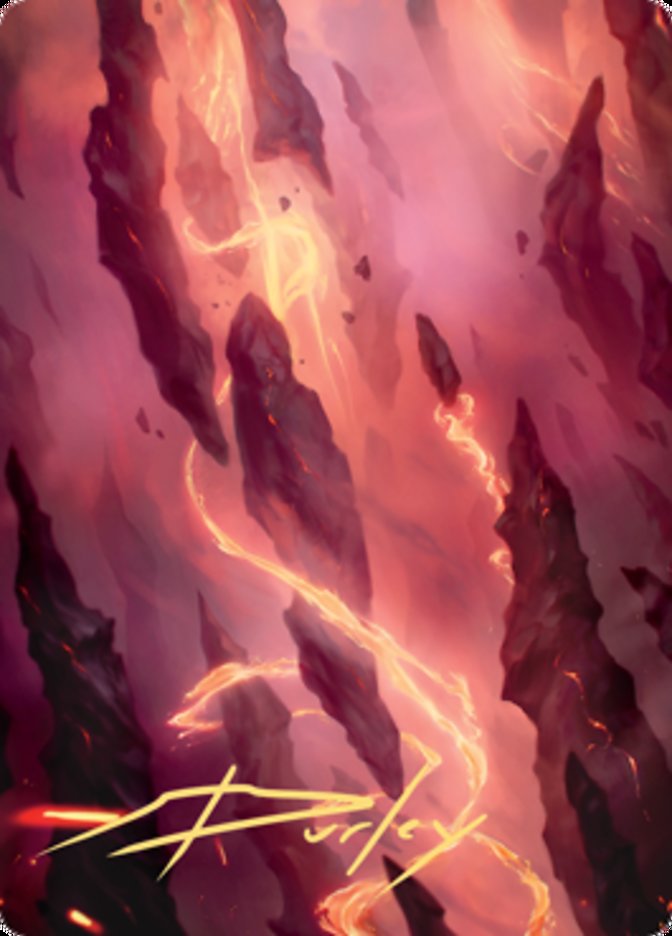 Mountain 1 Art Card (Gold-Stamped Signature) [Zendikar Rising Art Series] | Jomio and Rueliete's Cards and Comics