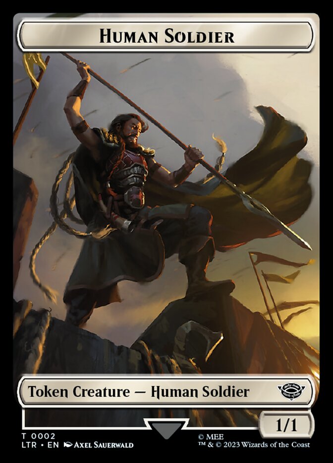 Human Soldier Token (02) [The Lord of the Rings: Tales of Middle-Earth Tokens] | Jomio and Rueliete's Cards and Comics