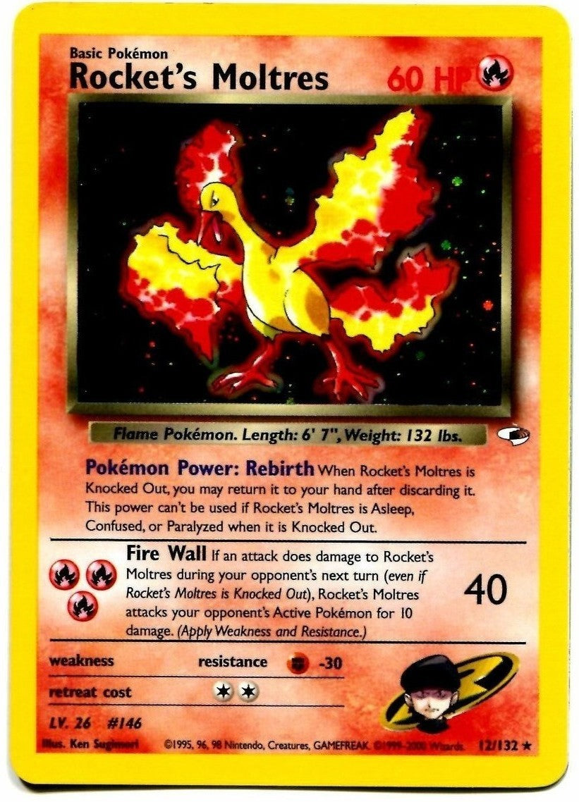 Rocket's Moltres (12/132) [Gym Heroes Unlimited] | Jomio and Rueliete's Cards and Comics