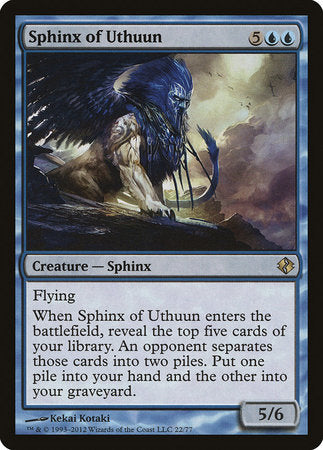 Sphinx of Uthuun [Duel Decks: Venser vs. Koth] | Jomio and Rueliete's Cards and Comics