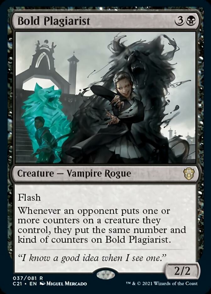 Bold Plagiarist [Commander 2021] | Jomio and Rueliete's Cards and Comics
