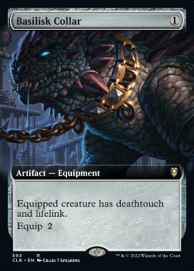 Basilisk Collar (Extended Art) [Commander Legends: Battle for Baldur's Gate] | Jomio and Rueliete's Cards and Comics