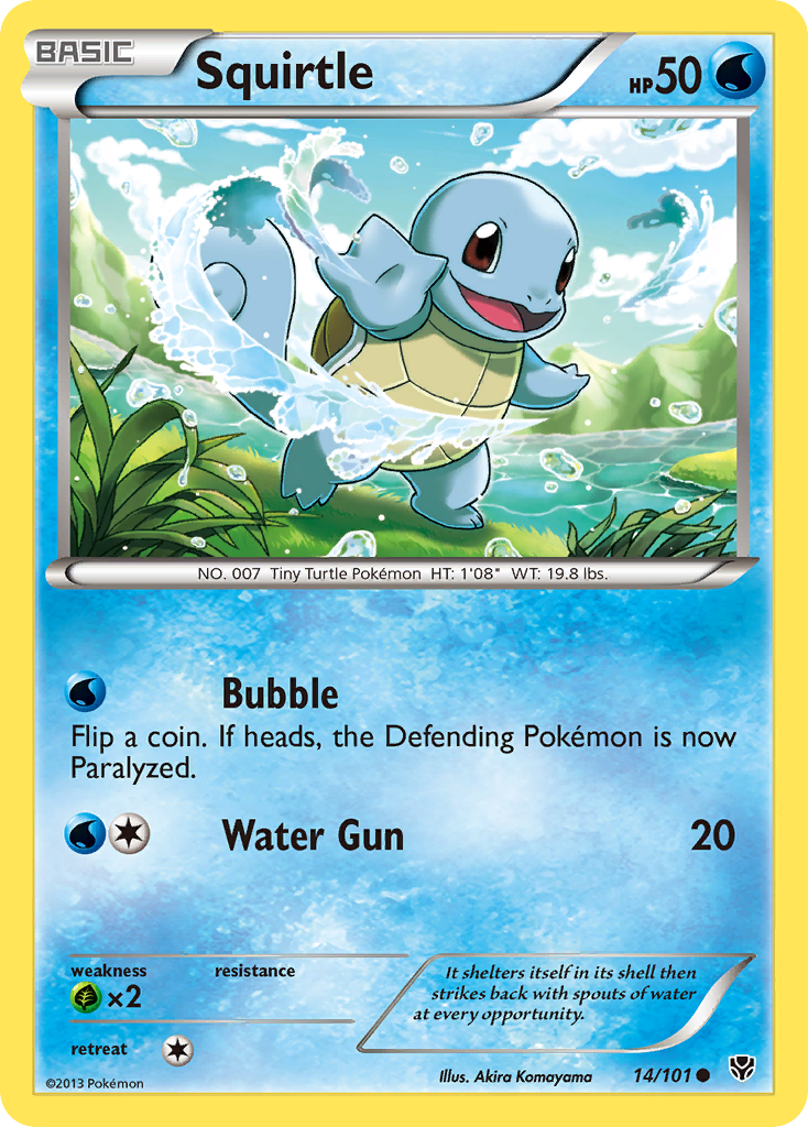 Squirtle (14/101) [Black & White: Plasma Blast] | Jomio and Rueliete's Cards and Comics