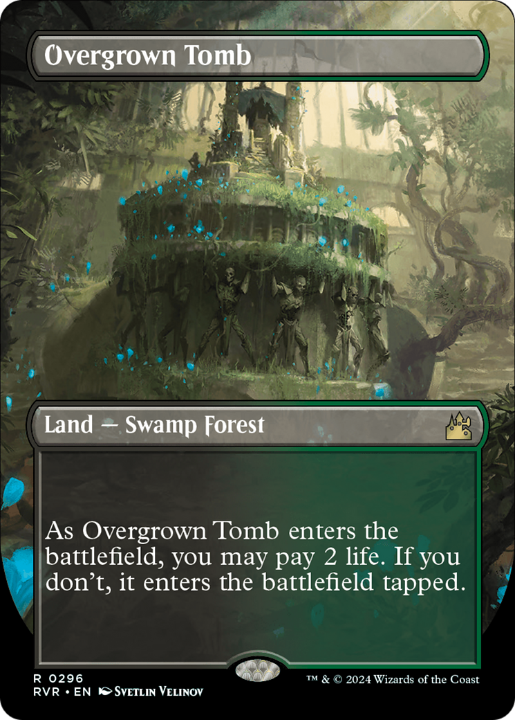 Overgrown Tomb (Borderless) [Ravnica Remastered] | Jomio and Rueliete's Cards and Comics