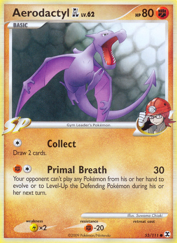 Aerodactyl GL (55/111) [Platinum: Rising Rivals] | Jomio and Rueliete's Cards and Comics