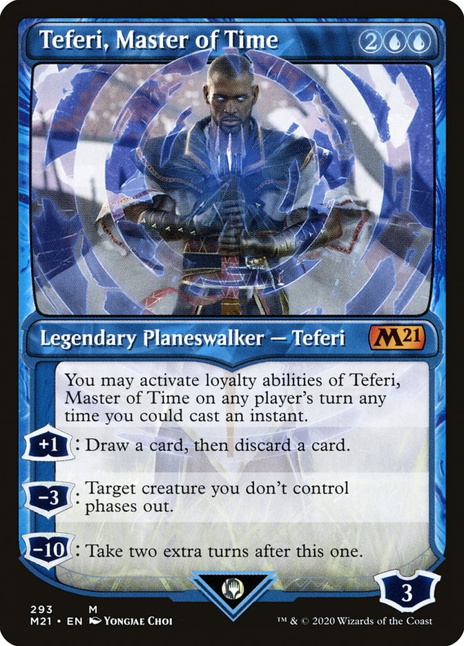 Teferi, Master of Time (Showcase) (293) [Core Set 2021] | Jomio and Rueliete's Cards and Comics