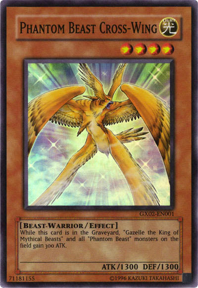 Phantom Beast Cross-Wing [GX02-EN001] Super Rare | Jomio and Rueliete's Cards and Comics