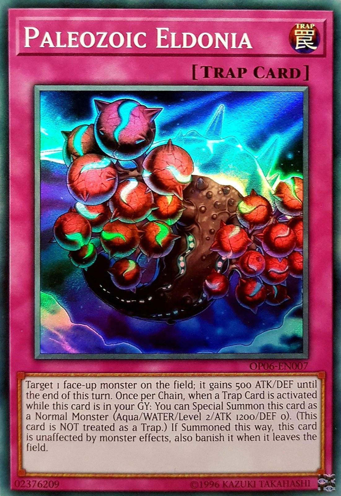 Paleozoic Eldonia [OP06-EN007] Super Rare | Jomio and Rueliete's Cards and Comics