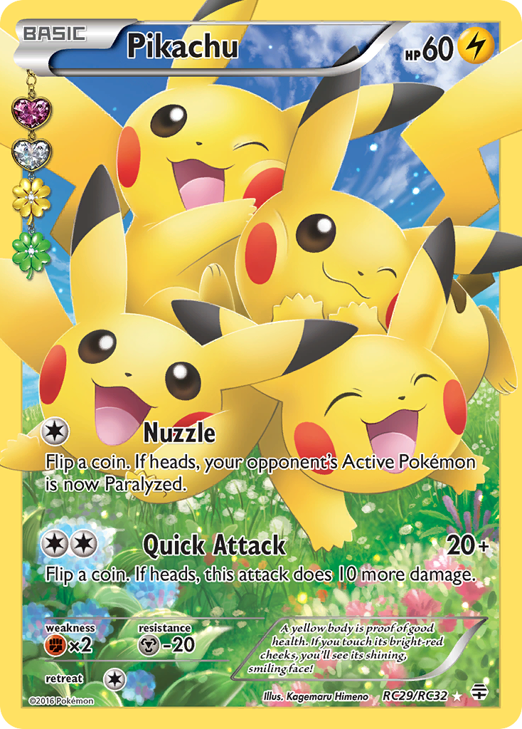 Pikachu (RC29/RC32) [XY: Generations] | Jomio and Rueliete's Cards and Comics
