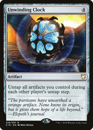 Unwinding Clock [Commander 2018] | Jomio and Rueliete's Cards and Comics