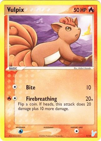 Vulpix (7/12) [EX: Trainer Kit 2 - Minun] | Jomio and Rueliete's Cards and Comics