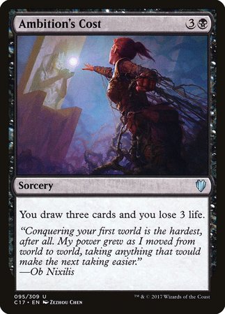 Ambition's Cost [Commander 2017] | Jomio and Rueliete's Cards and Comics