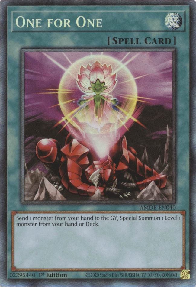 One for One [AMDE-EN040] Collector's Rare | Jomio and Rueliete's Cards and Comics