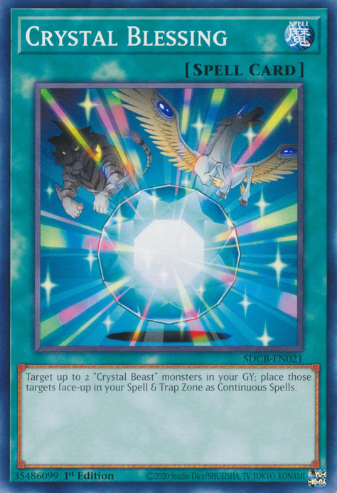 Crystal Blessing [SDCB-EN021] Common | Jomio and Rueliete's Cards and Comics