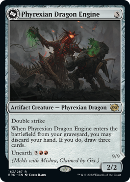 Phyrexian Dragon Engine [The Brothers' War] | Jomio and Rueliete's Cards and Comics