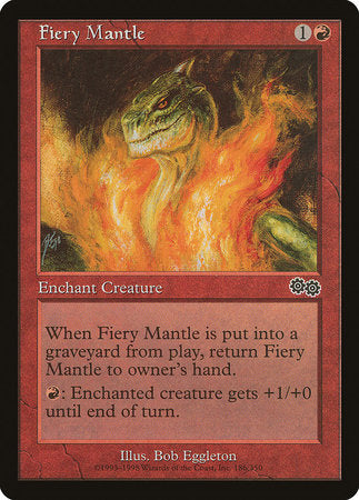 Fiery Mantle [Urza's Saga] | Jomio and Rueliete's Cards and Comics