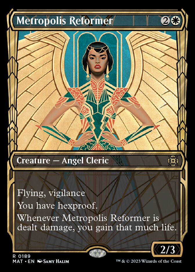 Metropolis Reformer (Showcase Halo Foil) [March of the Machine: The Aftermath] | Jomio and Rueliete's Cards and Comics