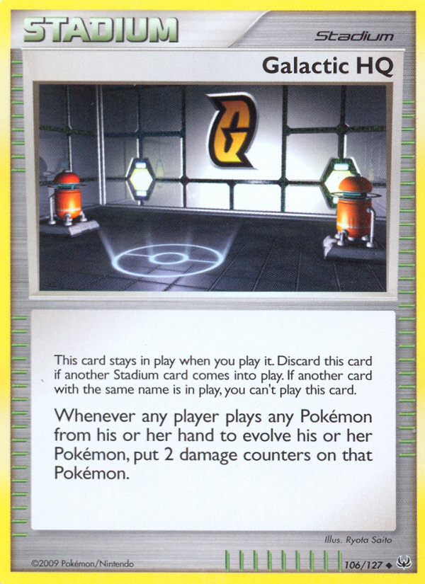 Galactic HQ (106/127) [Platinum: Base Set] | Jomio and Rueliete's Cards and Comics