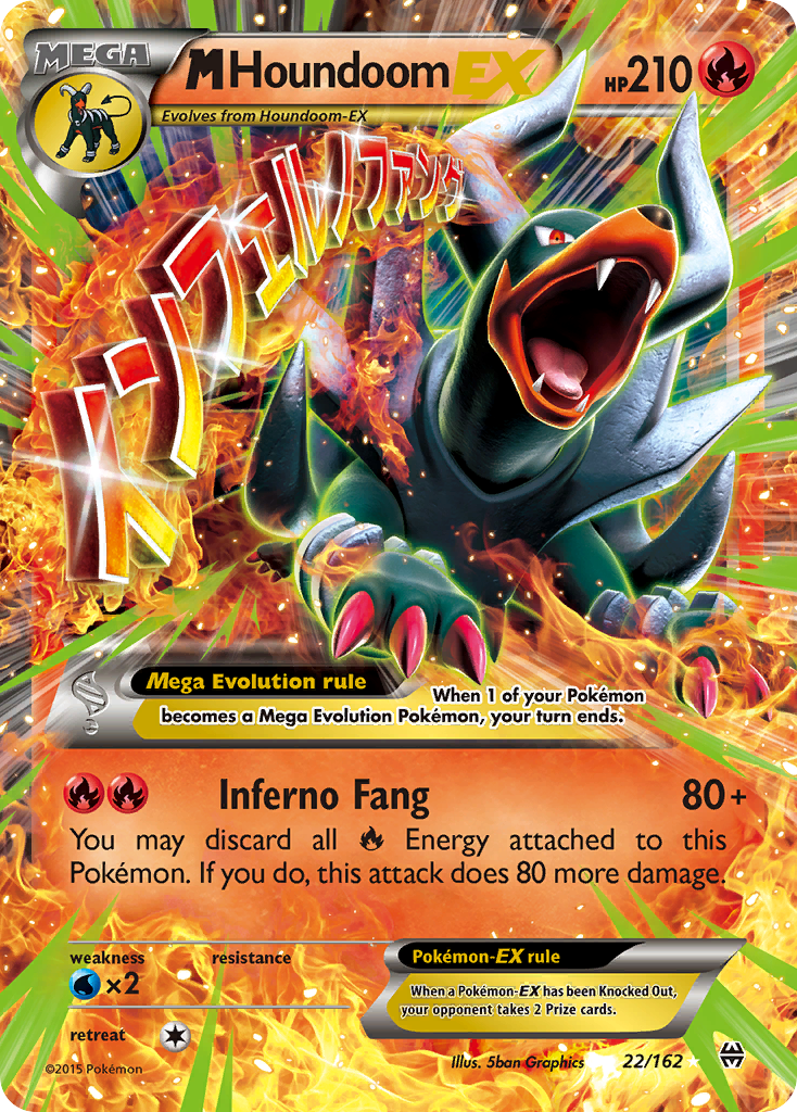 M Houndoom EX (22/162) [XY: BREAKthrough] | Jomio and Rueliete's Cards and Comics