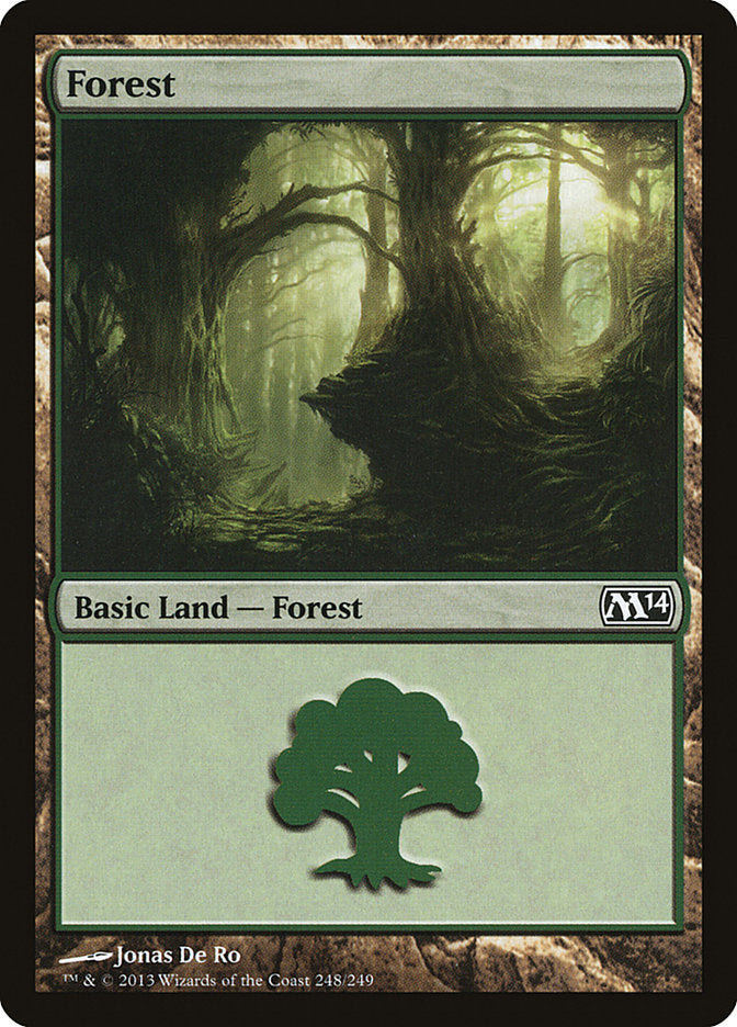 Forest (248) [Magic 2014] | Jomio and Rueliete's Cards and Comics