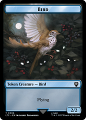 Elf Warrior // Bird Double Sided Token [The Lord of the Rings: Tales of Middle-Earth Commander Tokens] | Jomio and Rueliete's Cards and Comics