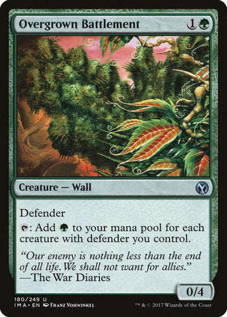 Overgrown Battlement [Iconic Masters] | Jomio and Rueliete's Cards and Comics