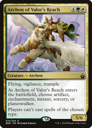 Archon of Valor's Reach [Battlebond] | Jomio and Rueliete's Cards and Comics