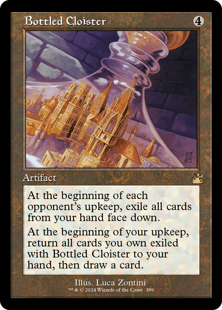 Bottled Cloister (Retro Frame) [Ravnica Remastered] | Jomio and Rueliete's Cards and Comics