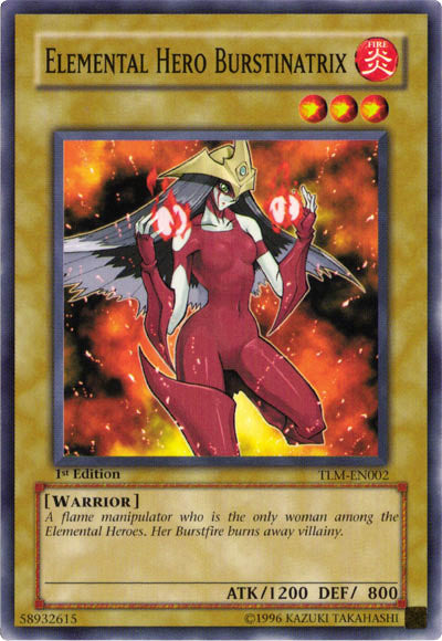 Elemental Hero Burstinatrix [TLM-EN002] Common | Jomio and Rueliete's Cards and Comics